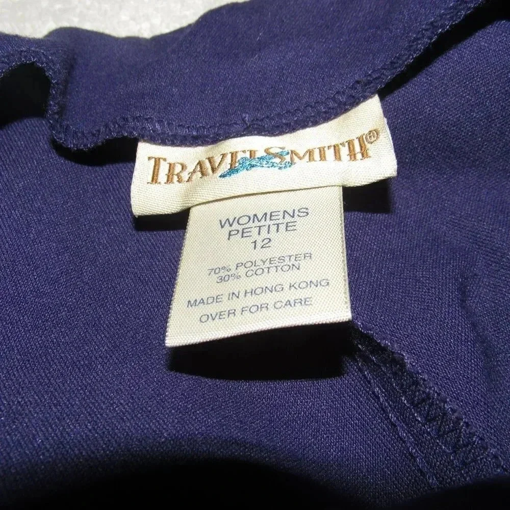 TRAVELSMITH Purple Comfort Career Slacks Pants Size 12 Petite